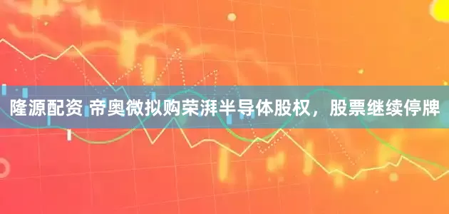隆源配资 帝奥微拟购荣湃半导体股权，股票继续停牌